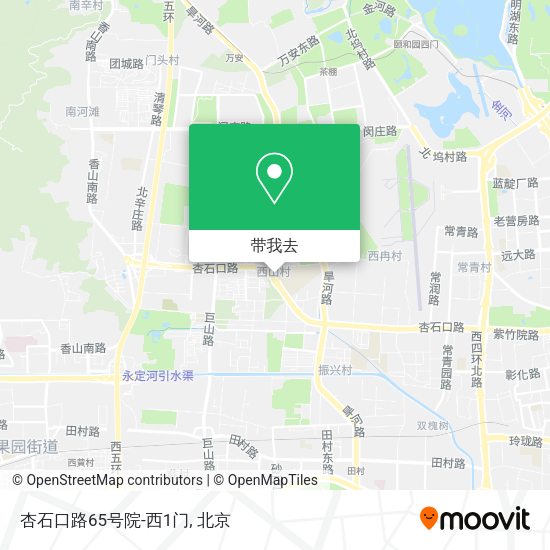 杏石口路65号院-西1门地图