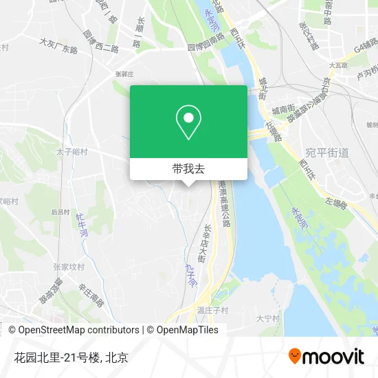 花园北里-21号楼地图