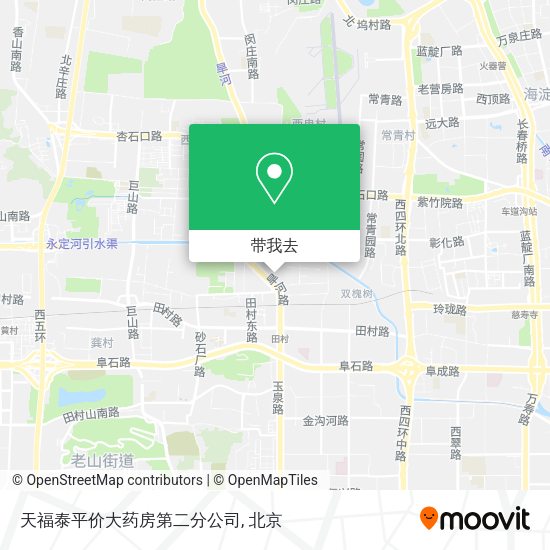 天福泰平价大药房第二分公司地图