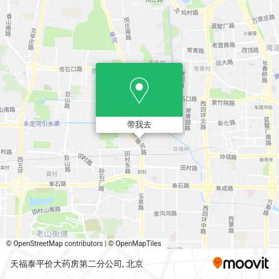 天福泰平价大药房第二分公司地图