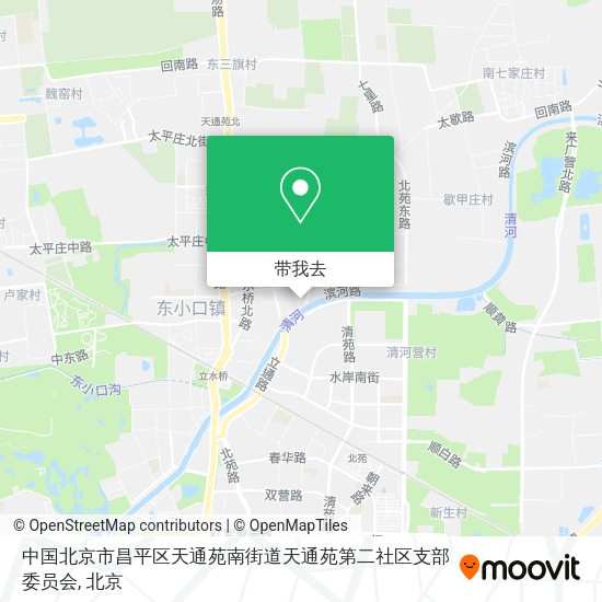 中国北京市昌平区天通苑南街道天通苑第二社区支部委员会地图