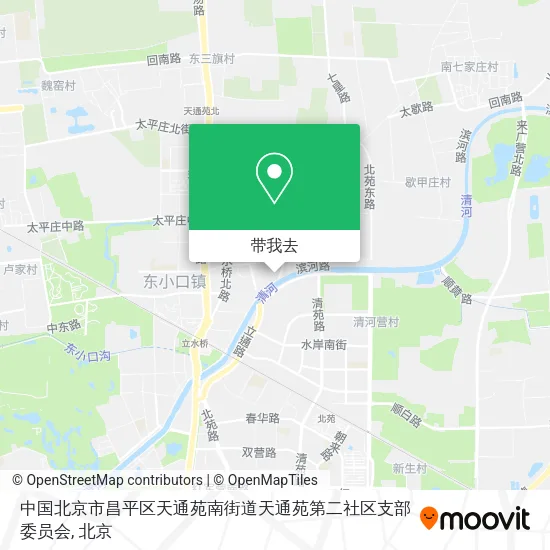 中国北京市昌平区天通苑南街道天通苑第二社区支部委员会地图
