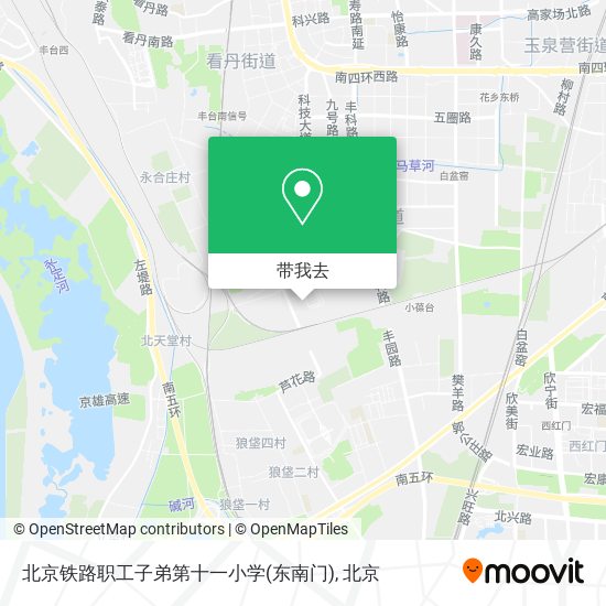 北京铁路职工子弟第十一小学(东南门)地图