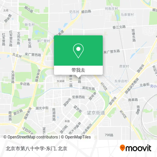 北京市第八十中学-东门地图