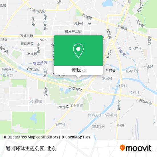 通州环球主题公园地图