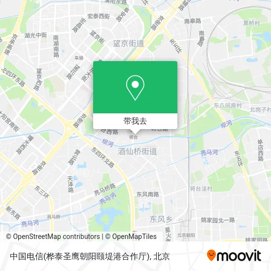 中国电信(桦泰圣鹰朝阳颐堤港合作厅)地图