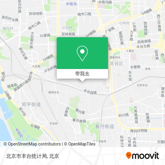 北京市丰台统计局地图