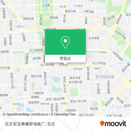北京安达泰橡胶地板厂地图