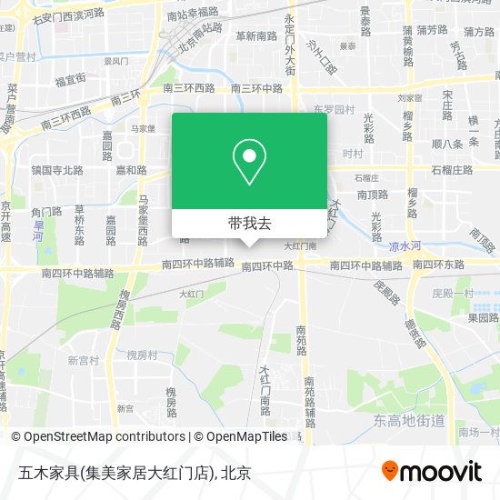 五木家具(集美家居大红门店)地图