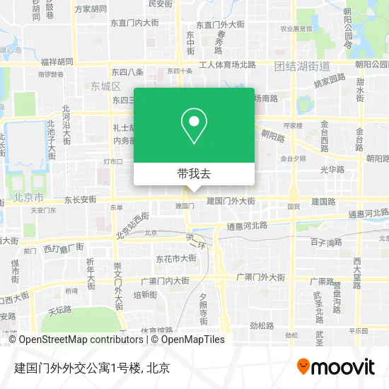 建国门外外交公寓1号楼地图