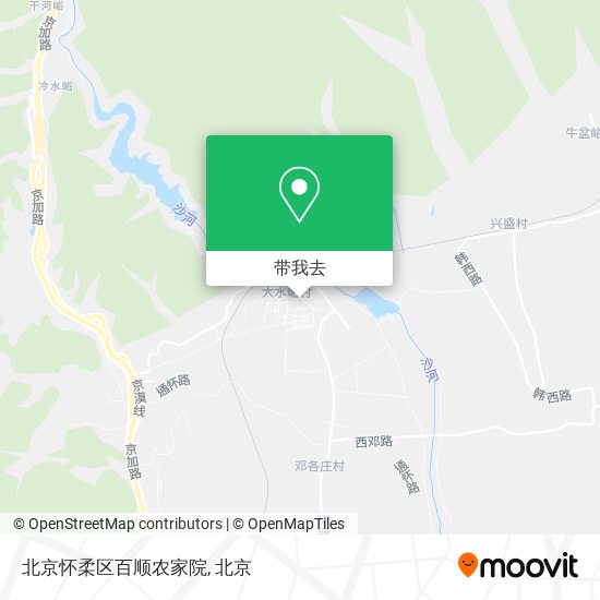 北京怀柔区百顺农家院地图