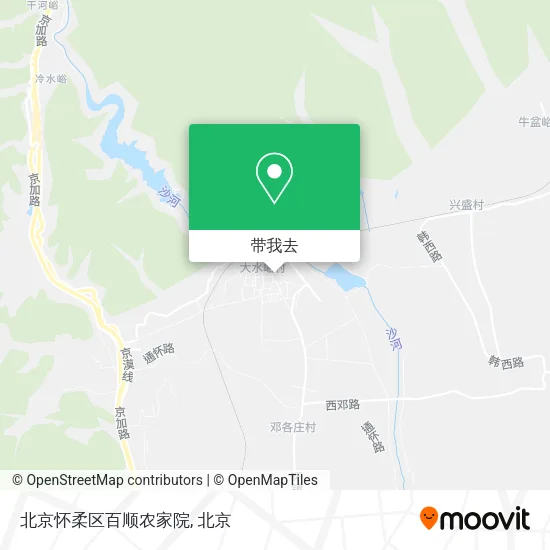 北京怀柔区百顺农家院地图