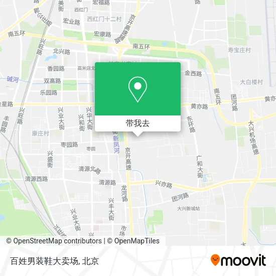 百姓男装鞋大卖场地图