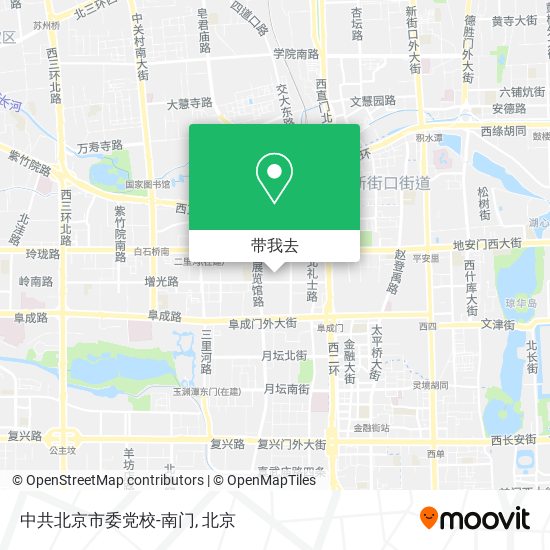 中共北京市委党校-南门地图