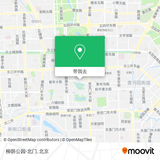 柳荫公园-北门地图