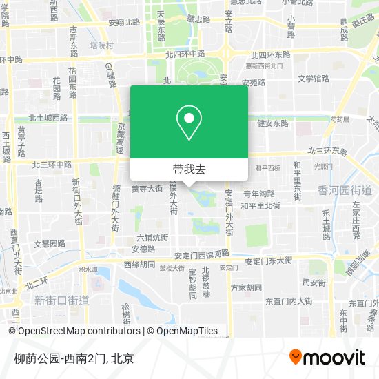 柳荫公园-西南2门地图