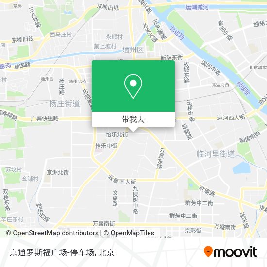 京通罗斯福广场-停车场地图