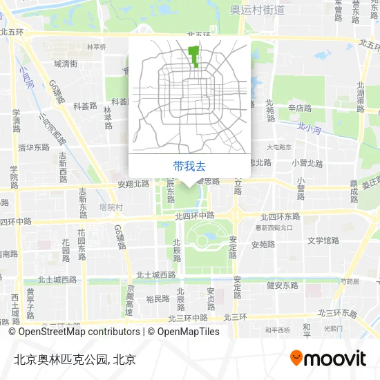 北京奥林匹克公园地图