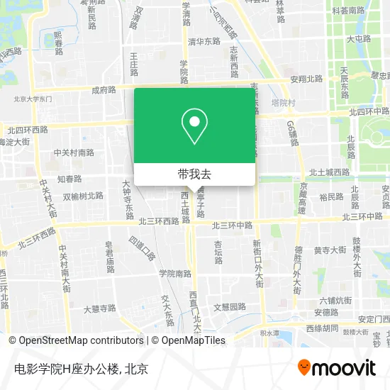 电影学院H座办公楼地图