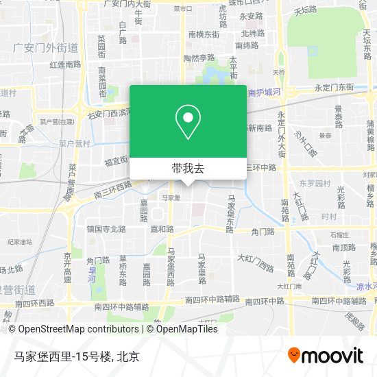 马家堡西里-15号楼地图