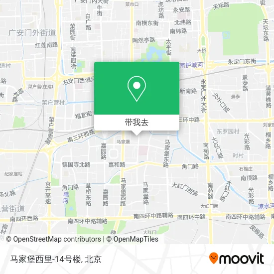 马家堡西里-14号楼地图