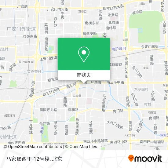 马家堡西里-12号楼地图