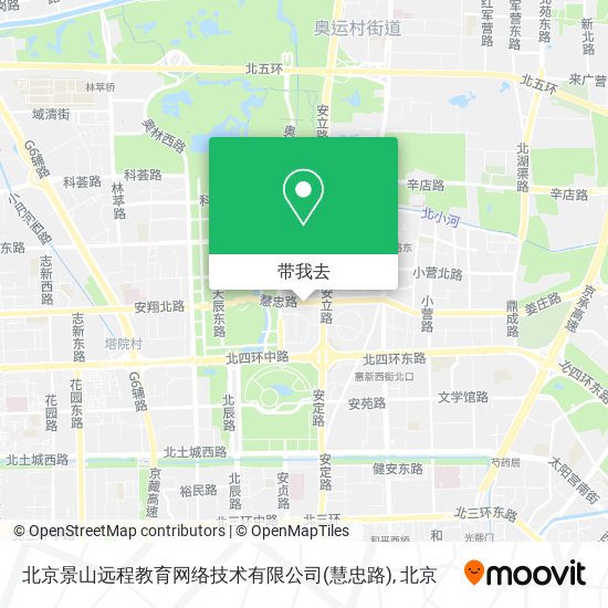 北京景山远程教育网络技术有限公司(慧忠路)地图