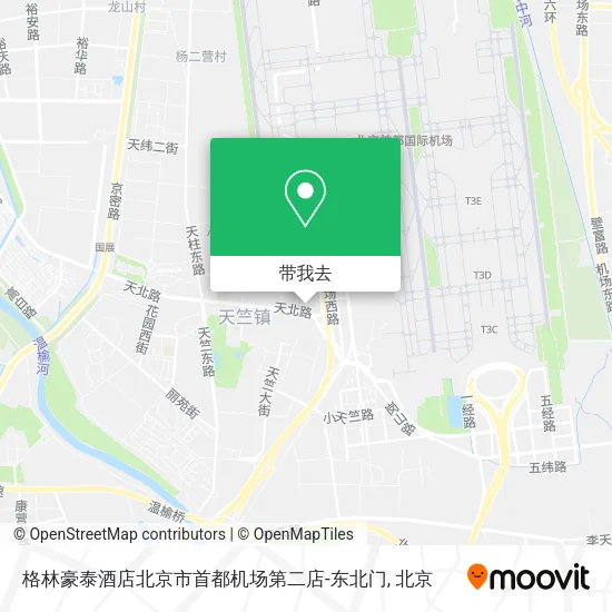 格林豪泰酒店北京市首都机场第二店-东北门地图