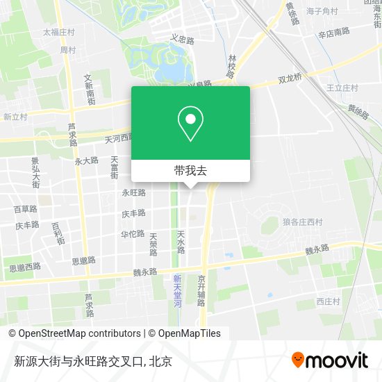 新源大街与永旺路交叉口地图