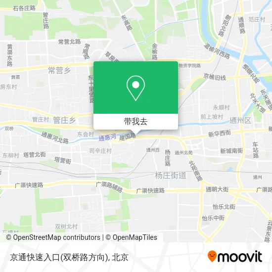 京通快速入口(双桥路方向)地图
