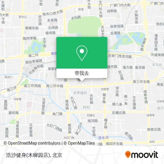 浩沙健身(木樨园店)地图
