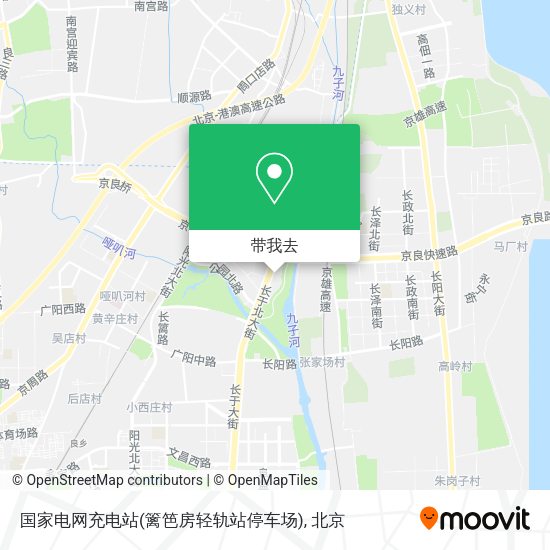 国家电网充电站(篱笆房轻轨站停车场)地图