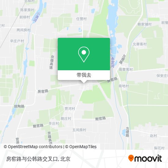 房窑路与公韩路交叉口地图