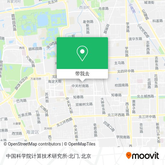 中国科学院计算技术研究所-北门地图