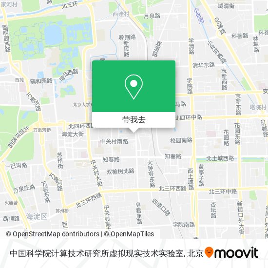 中国科学院计算技术研究所虚拟现实技术实验室地图