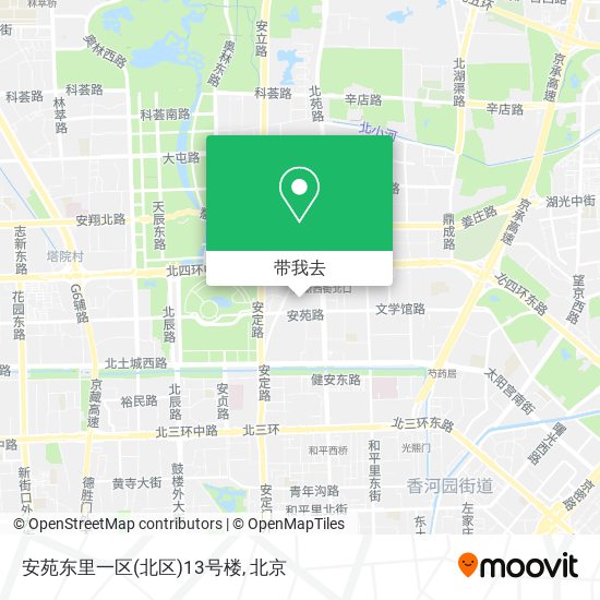 安苑东里一区(北区)13号楼地图