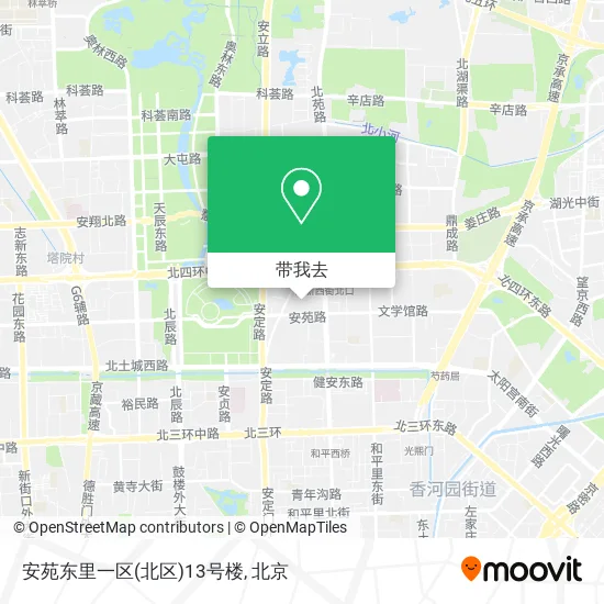 安苑东里一区(北区)13号楼地图