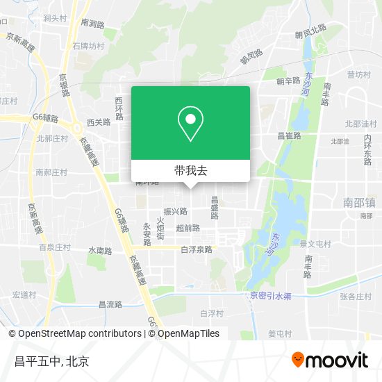 昌平五中地图
