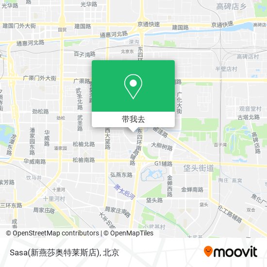 Sasa(新燕莎奥特莱斯店)地图