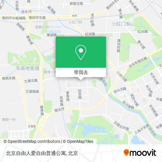 北京自由人爱自由普通公寓地图