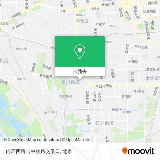 内环西路与中核路交叉口地图