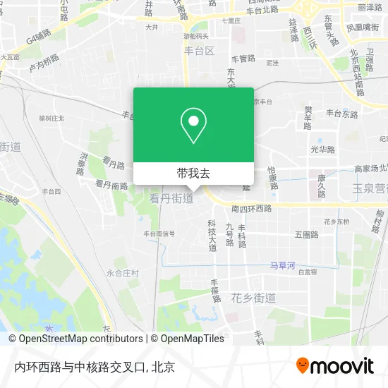 内环西路与中核路交叉口地图