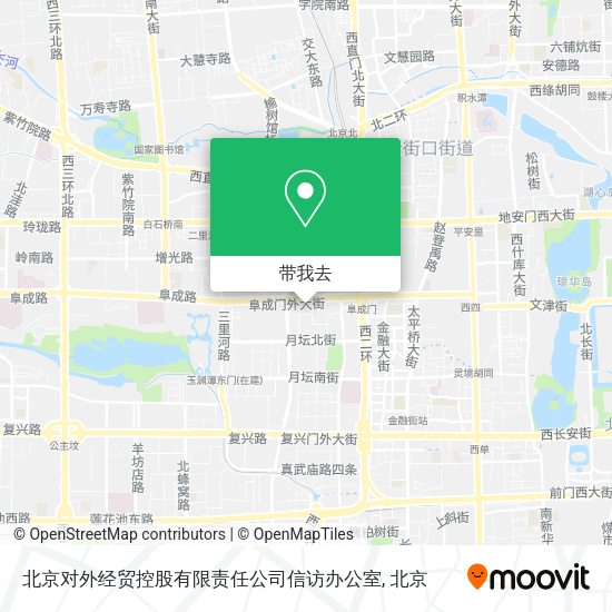 北京对外经贸控股有限责任公司信访办公室地图