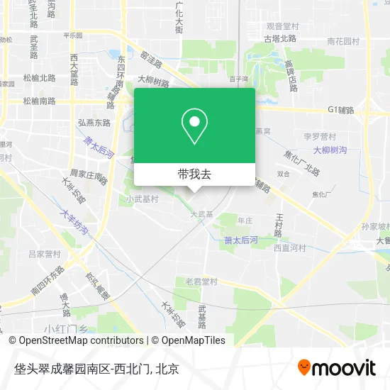 垡头翠成馨园南区-西北门地图