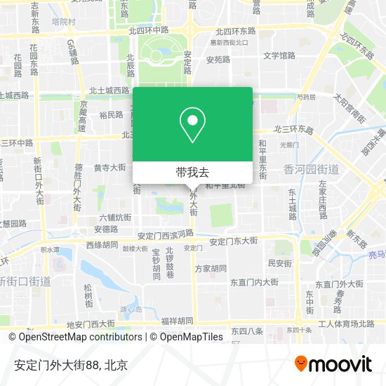安定门外大街88地图