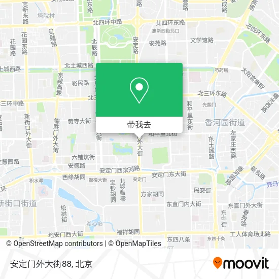 安定门外大街88地图