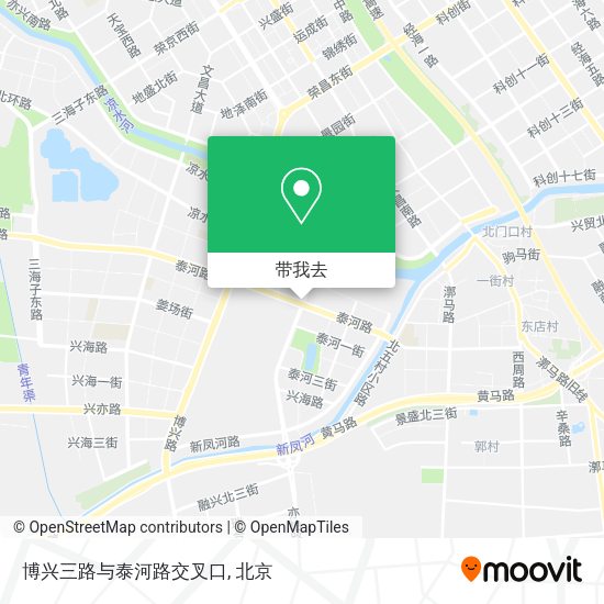 博兴三路与泰河路交叉口地图