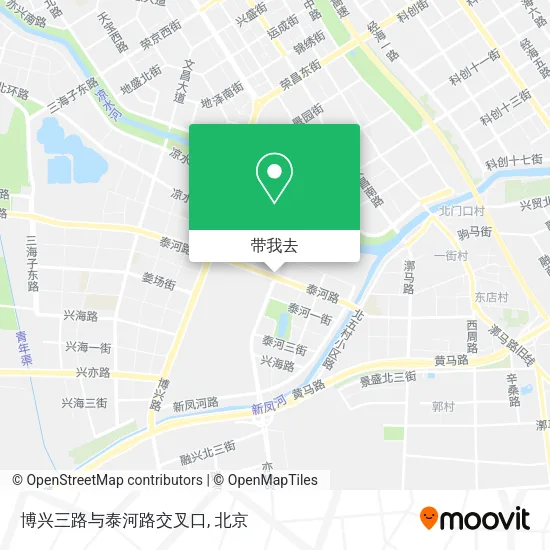 博兴三路与泰河路交叉口地图