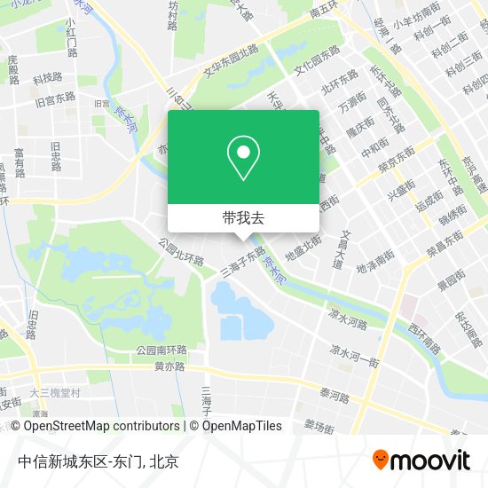 中信新城东区-东门地图