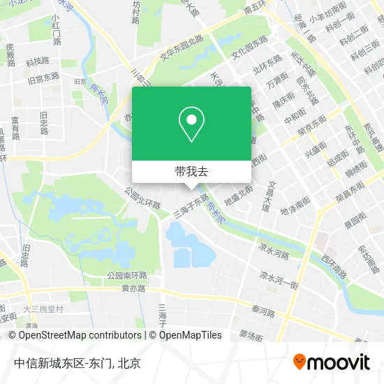 中信新城东区-东门地图